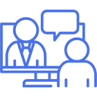 Video call communication icon