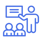 Lecture illustration on black background